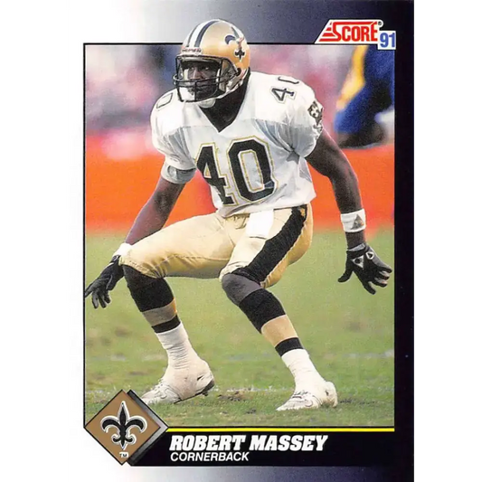1991 Score #489 Robert Massey EX Excellent New Orleans Saints Football Card