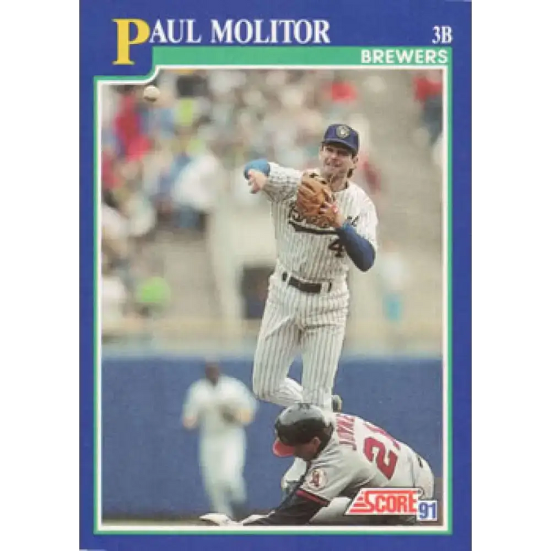 1991 Score #49 Paul Molitor NM-MT Milwaukee Brewers Baseball Card - Baseball Card Single