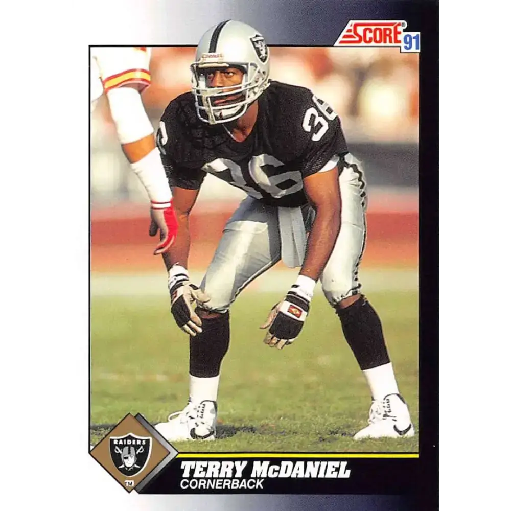 1991 Score #497 Terry McDaniel EX Excellent Los Angeles Raiders Football Card