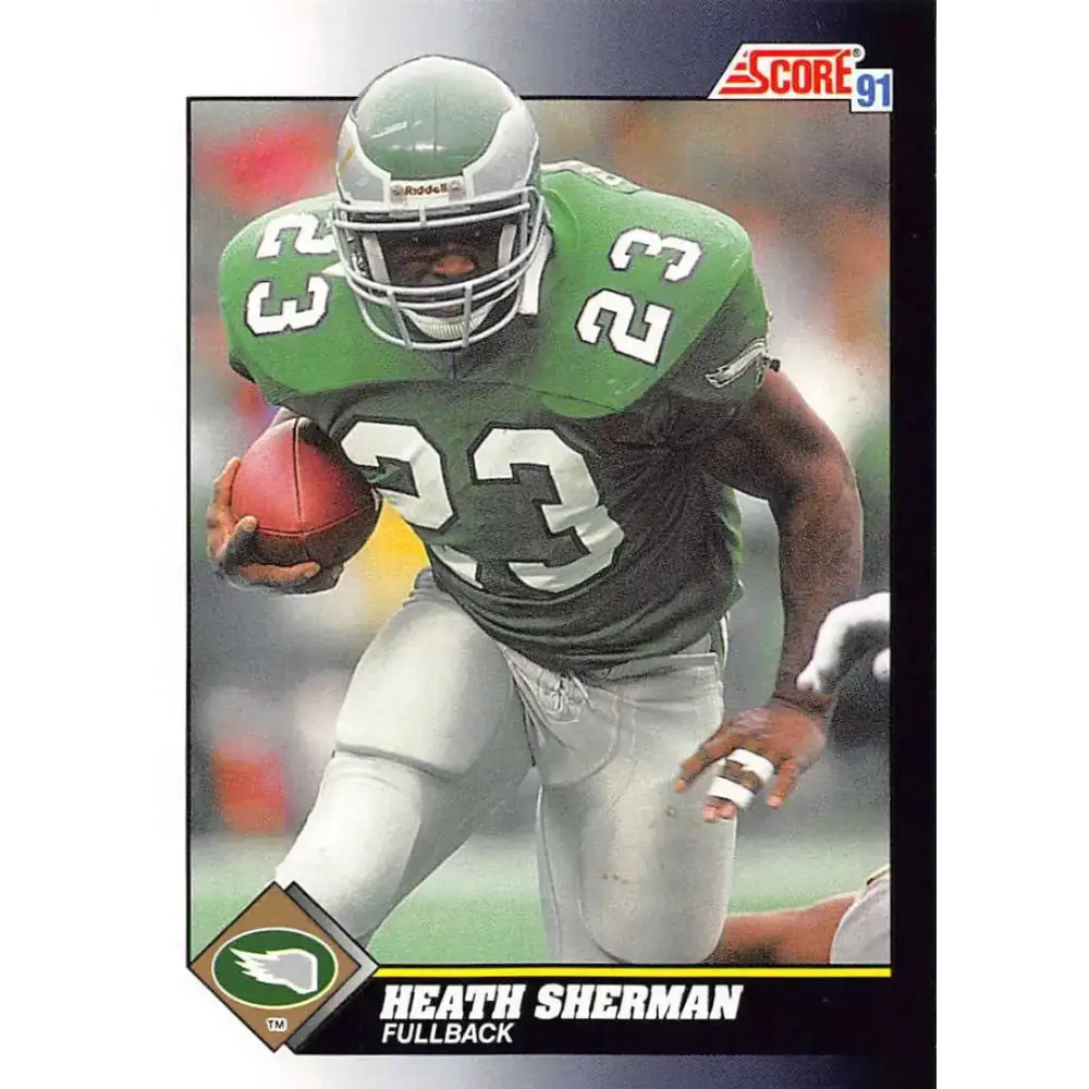 1991 Score #498 Heath Sherman EX Excellent Philadelphia Eagles Football Card
