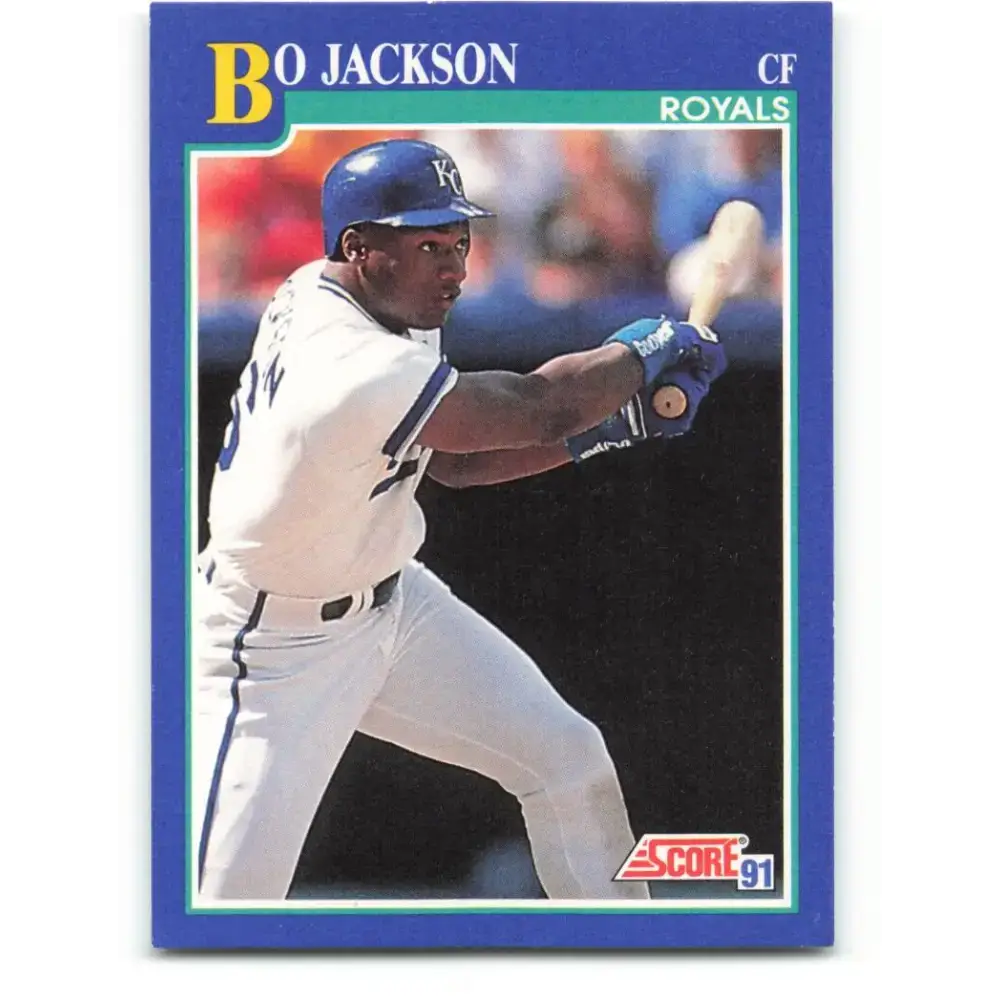 1991 Score #5 Bo Jackson NM-MT Kansas City Royals Baseball Card - Baseball Card Single