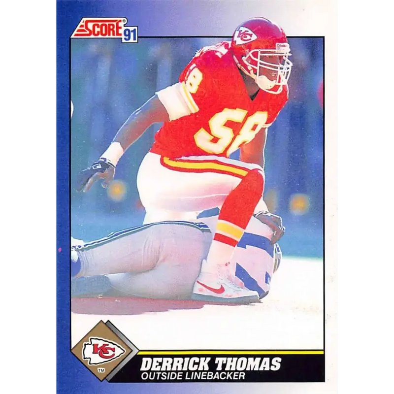 1991 Score #5 Derrick Thomas EX Excellent Kansas City Chiefs Football Card - Football Card Single