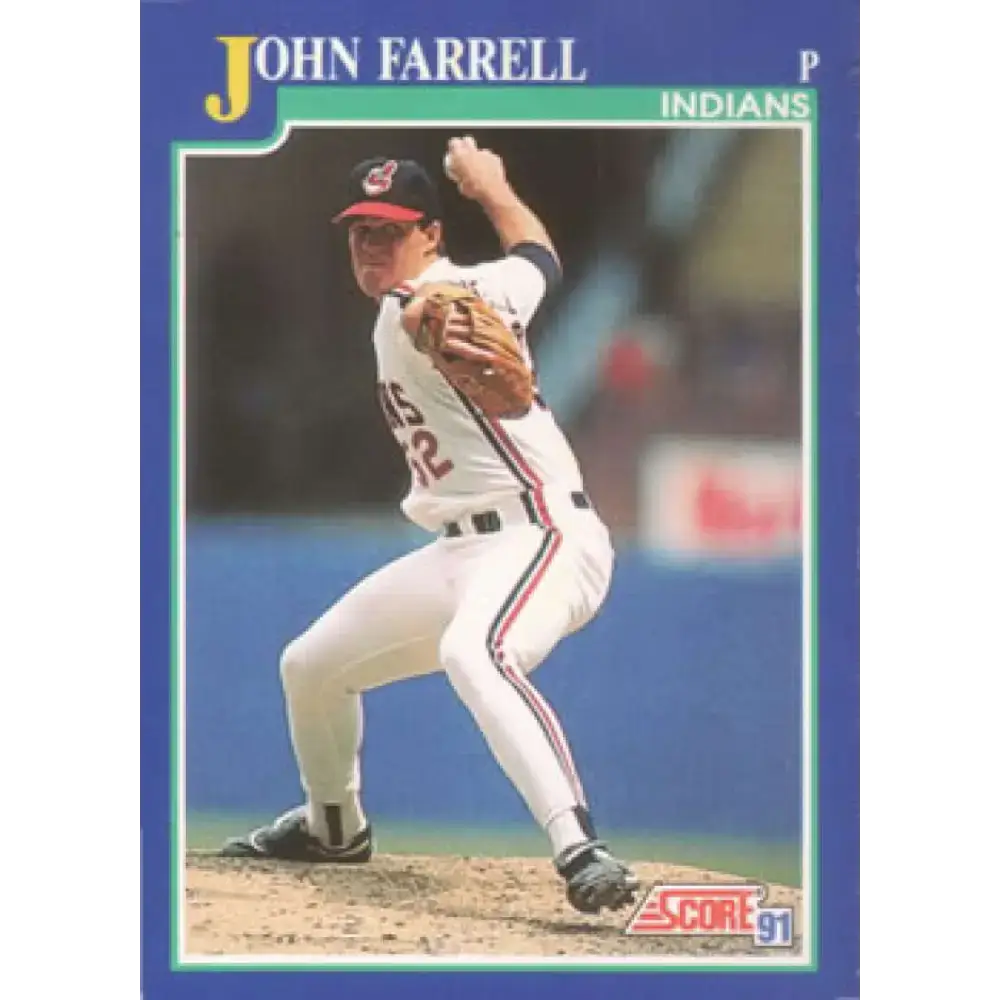 1991 Score #50 John Farrell NM-MT Cleveland Indians Baseball Card - Baseball Card Single