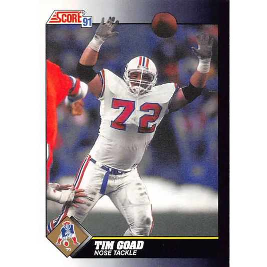 1991 Score #501 Tim Goad EX Excellent New England Patriots Football Card