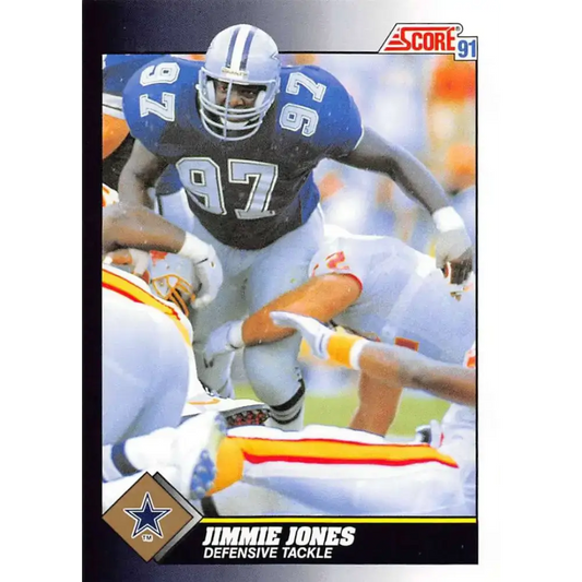 1991 Score #503 Jimmie Jones EX Excellent Dallas Cowboys Football Card