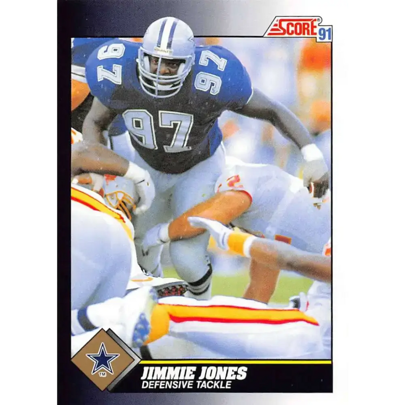1991 Score #503 Jimmie Jones EX Excellent Dallas Cowboys Football Card - Football Card Single