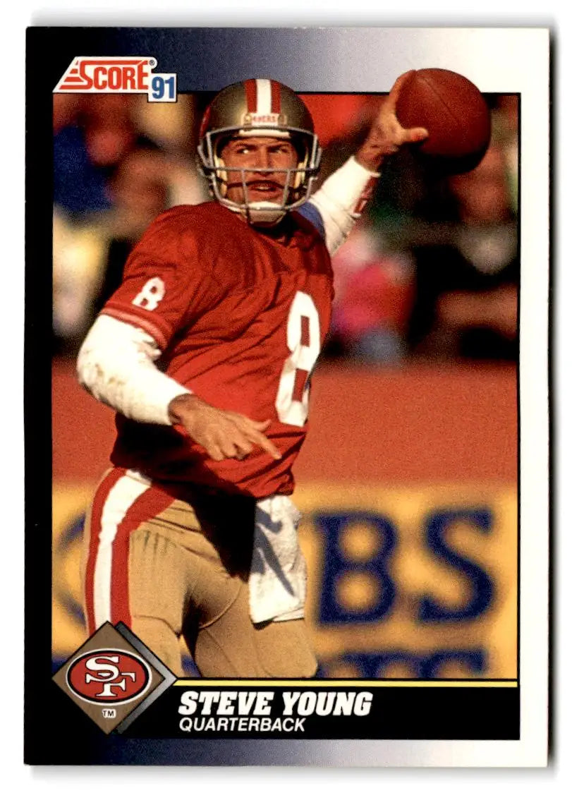 1991 1991 Score #505 Steve Young San Francisco 49ers FOOTBALL Cards - Football Card Single