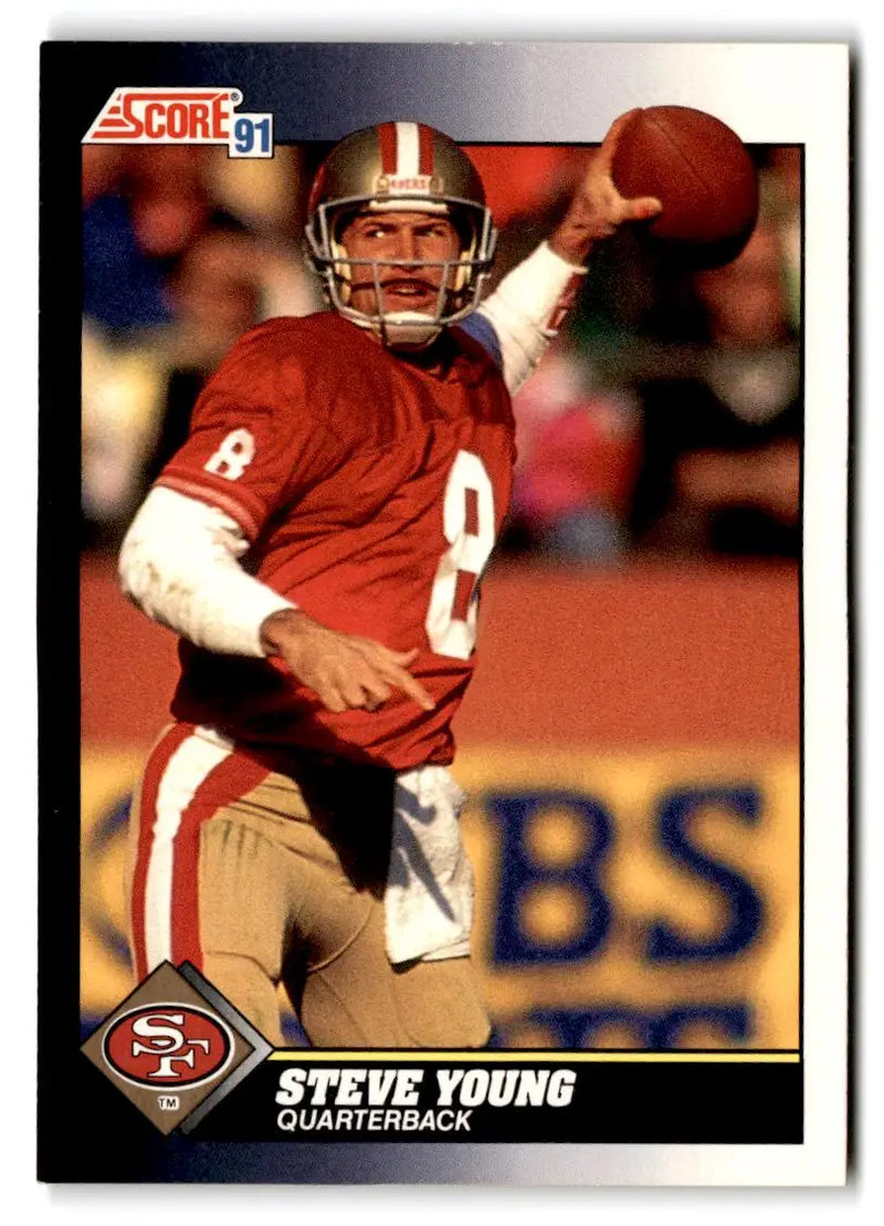 1991 1991 Score #505 Steve Young San Francisco 49ers FOOTBALL Cards - Football Card Single