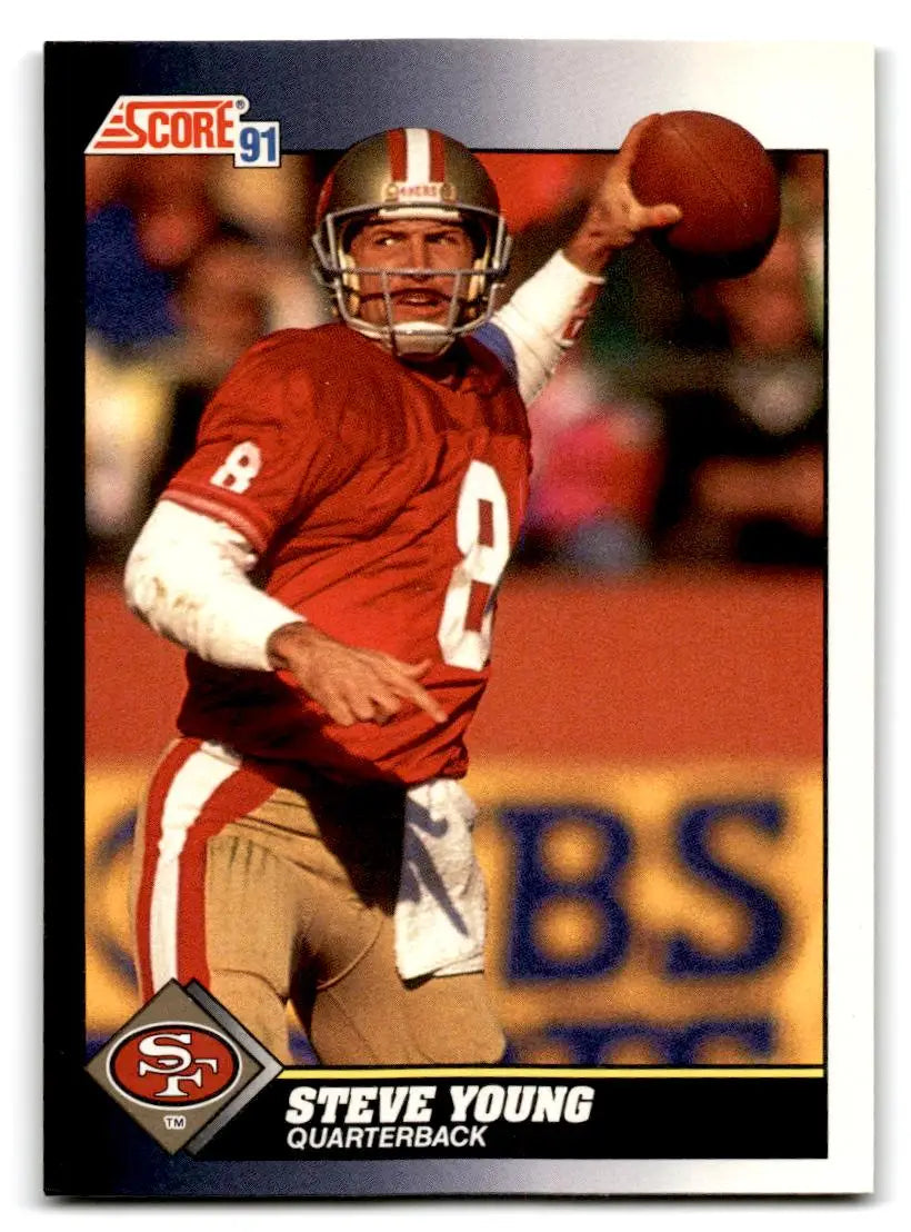 1991 Score #505 Steve Young - Football Card Single