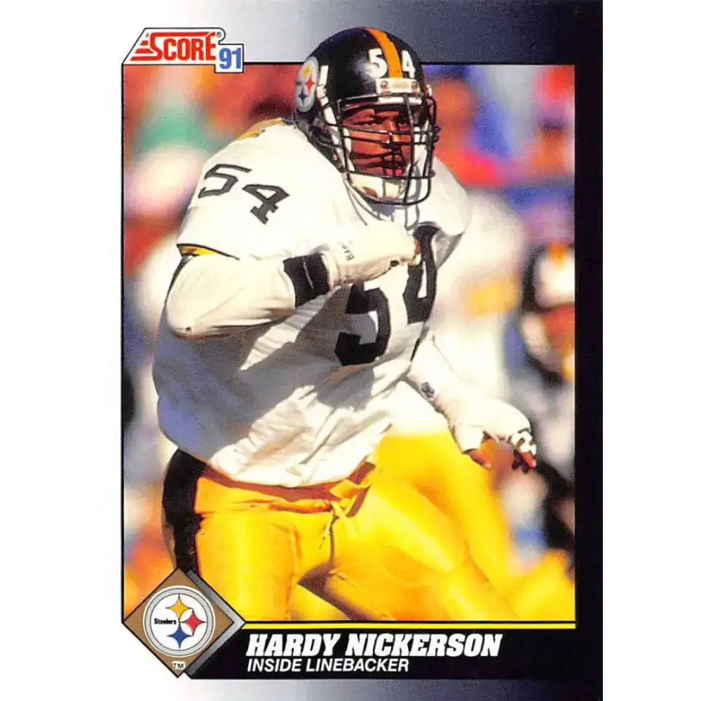 1991 Score #513 Hardy Nickerson EX Excellent Pittsburgh Steelers Football Card - Football Card Single