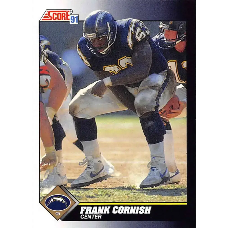 1991 Score #515 Frank Cornish EX Excellent San Diego Chargers Football Card - Football Card Single
