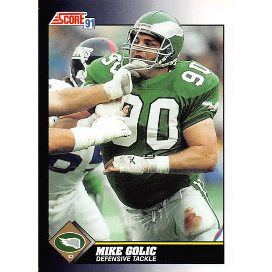 1991 Score #519 Mike Golic EX Excellent Philadelphia Eagles Football Card