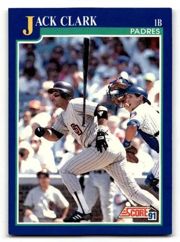 Original gloss Jack Clark San Diego Padres baseball card from 1991 Score series