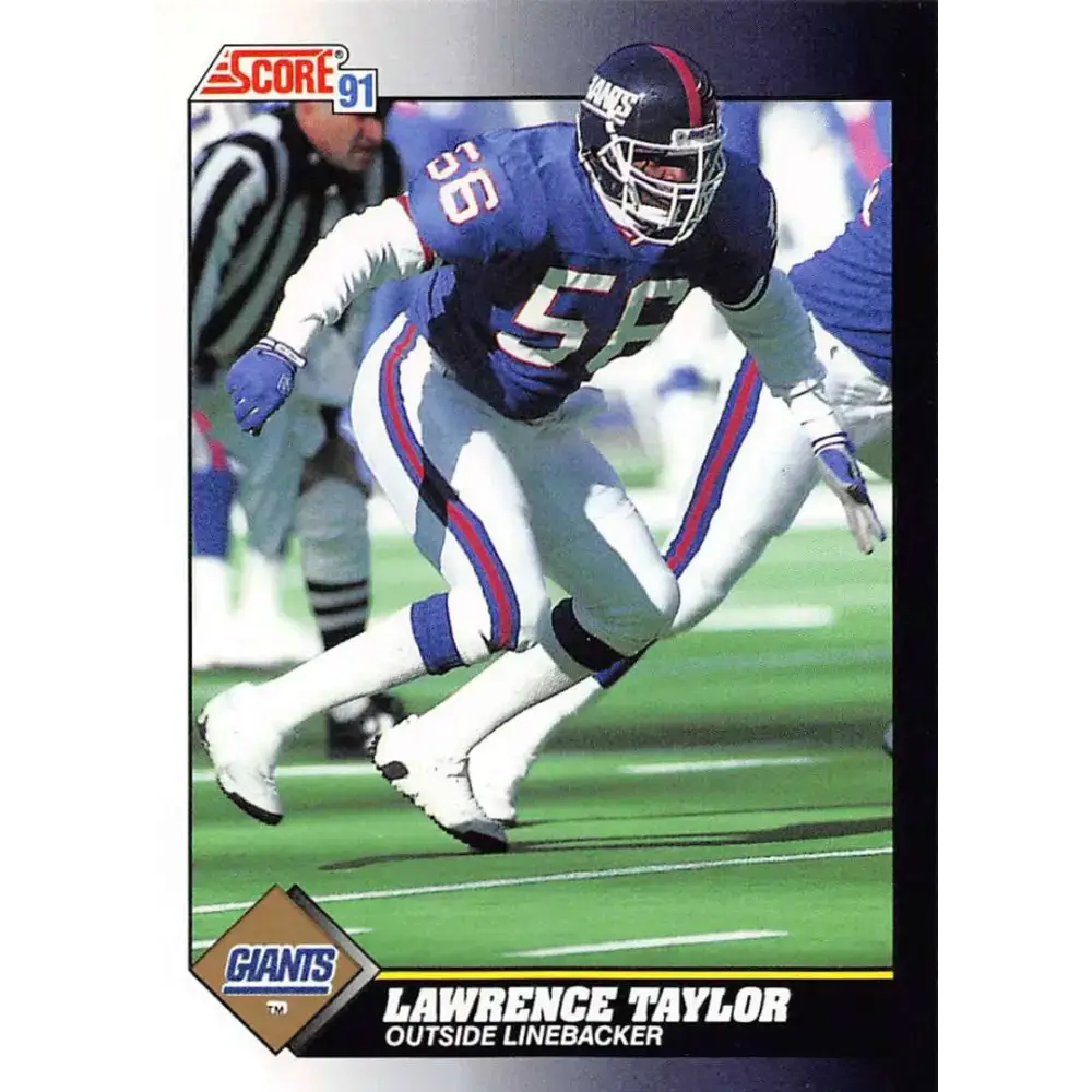 1991 Score #529 Lawrence Taylor EX Excellent New York Giants Football Card