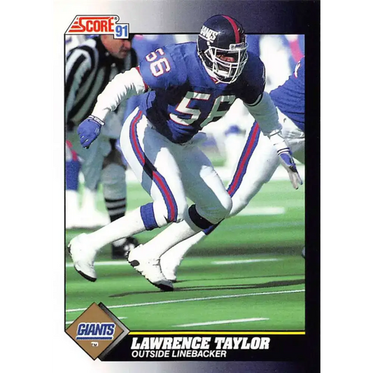 1991 Score #529 Lawrence Taylor EX Excellent New York Giants Football Card