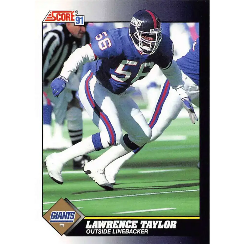 1991 Score #529 Lawrence Taylor EX Excellent New York Giants Football Card