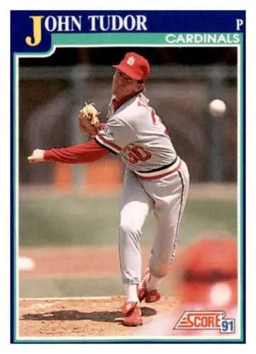 1991 Score #53 John Tudor baseball card in EX/NM condition with original gloss