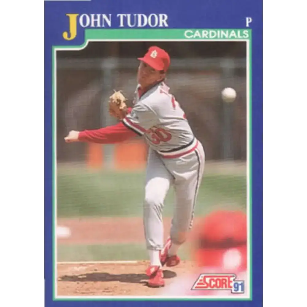 1991 Score #53 John Tudor UER NM-MT St. Louis Cardinals Baseball Card - Baseball Card Single