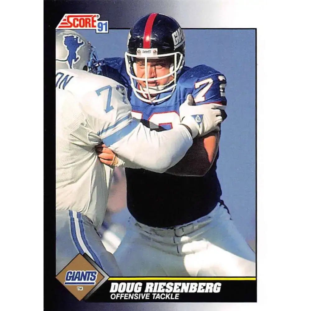 1991 Score #531 Doug Riesenberg EX Excellent New York Giants Football Card - Football Card Single