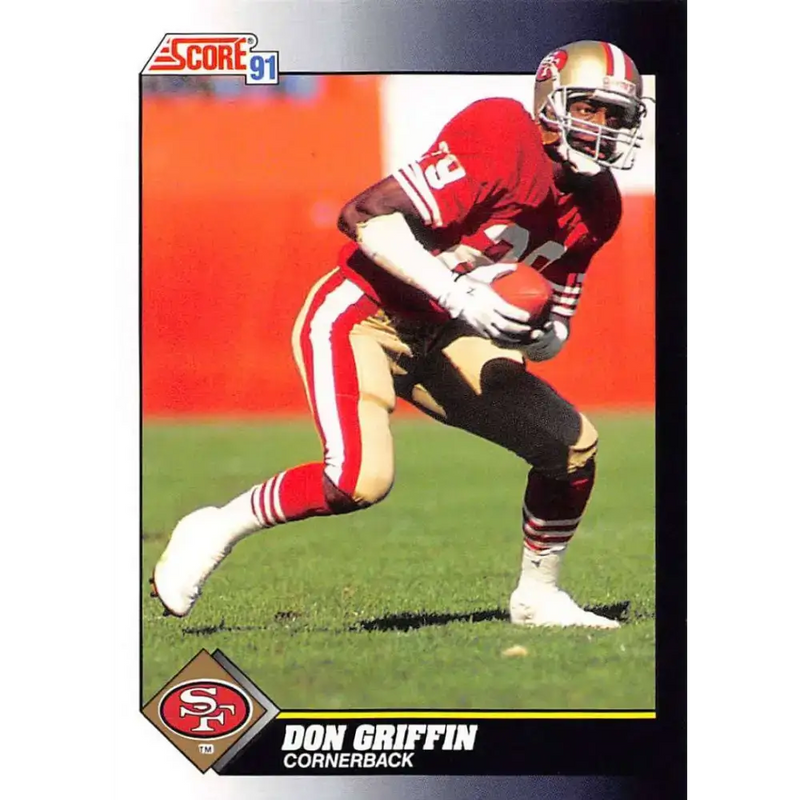 1991 Score #535 Don Griffin EX Excellent San Francisco 49ers Football Card - Football Card Single