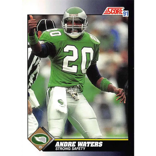 1991 Score #536 Andre Waters EX Excellent Philadelphia Eagles Football Card - Football Card Single