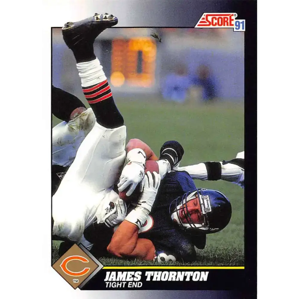1991 Score #538 James Thornton EX Excellent Chicago Bears Football Card - Football Card Single