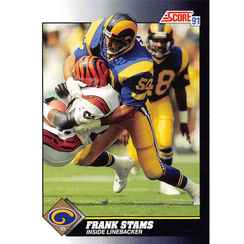 1991 Score #540 Frank Stams EX Excellent Los Angeles Rams Football Card - Football Card Single
