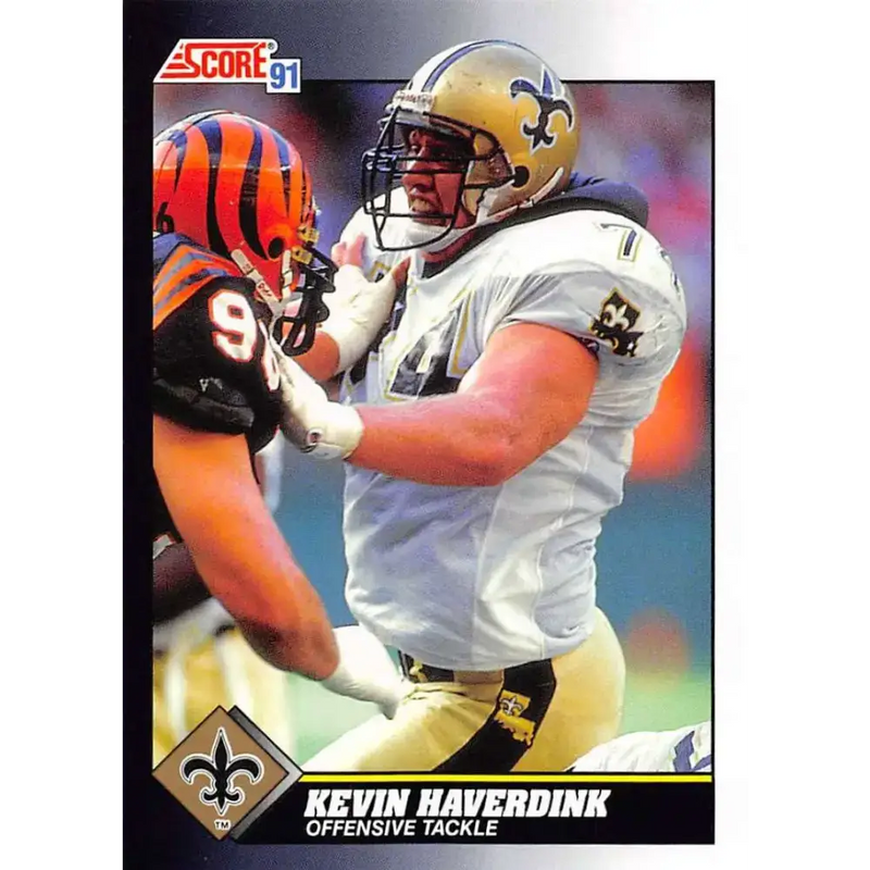 1991 Score #543 Kevin Haverdink EX Excellent New Orleans Saints Football Card - Football Card Single