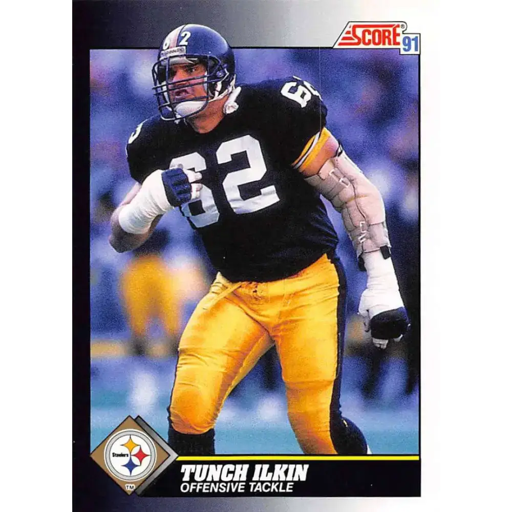 1991 Score #545 Tunch Ilkin EX Excellent Pittsburgh Steelers Football Card - Football Card Single