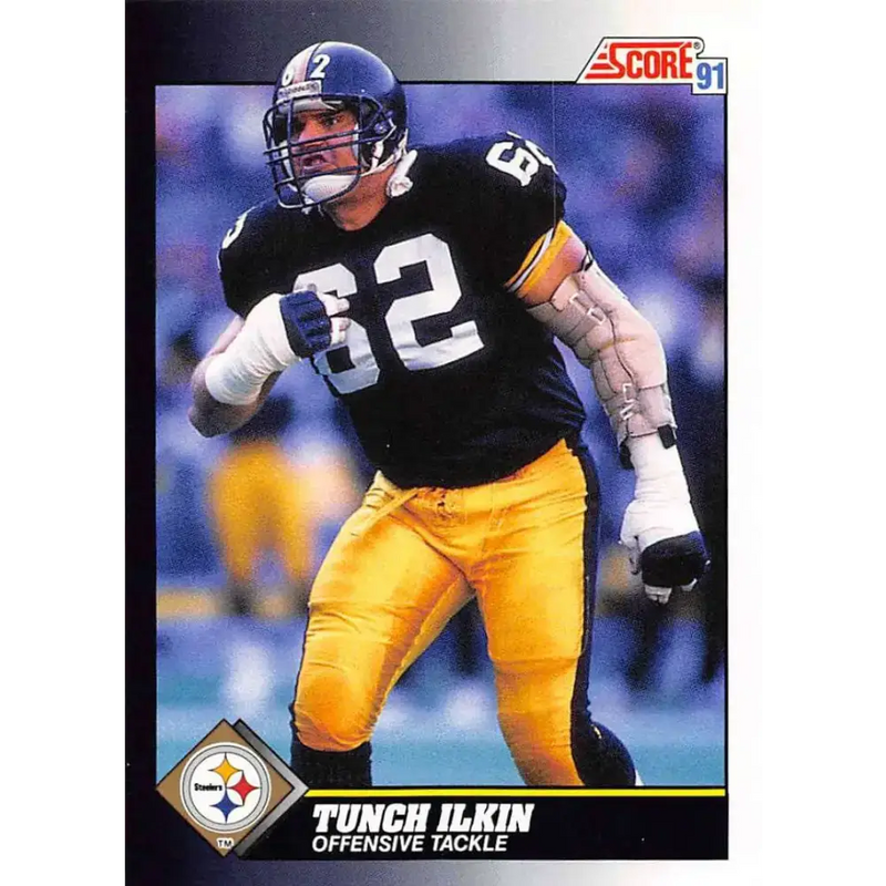 1991 Score #545 Tunch Ilkin EX Excellent Pittsburgh Steelers Football Card - Football Card Single