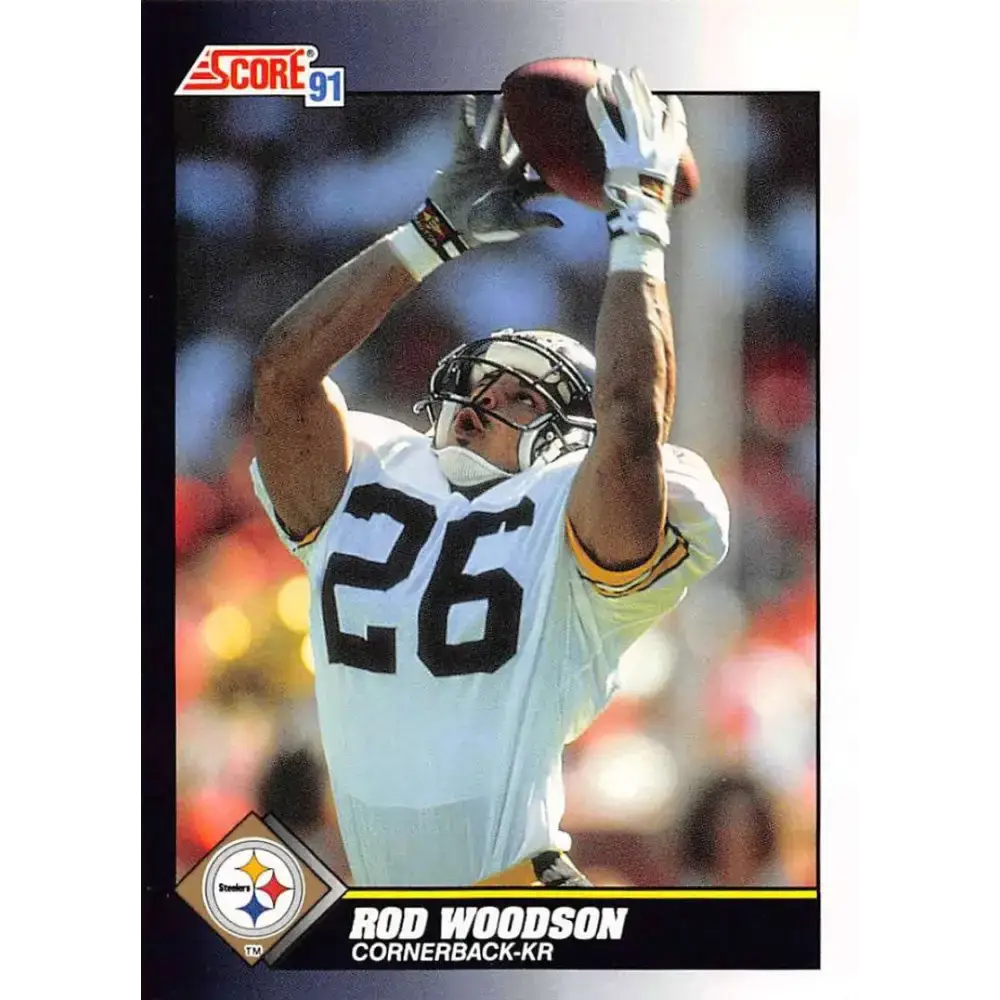 1991 Score #547 Rod Woodson EX Excellent Pittsburgh Steelers Football Card - Football Card Single