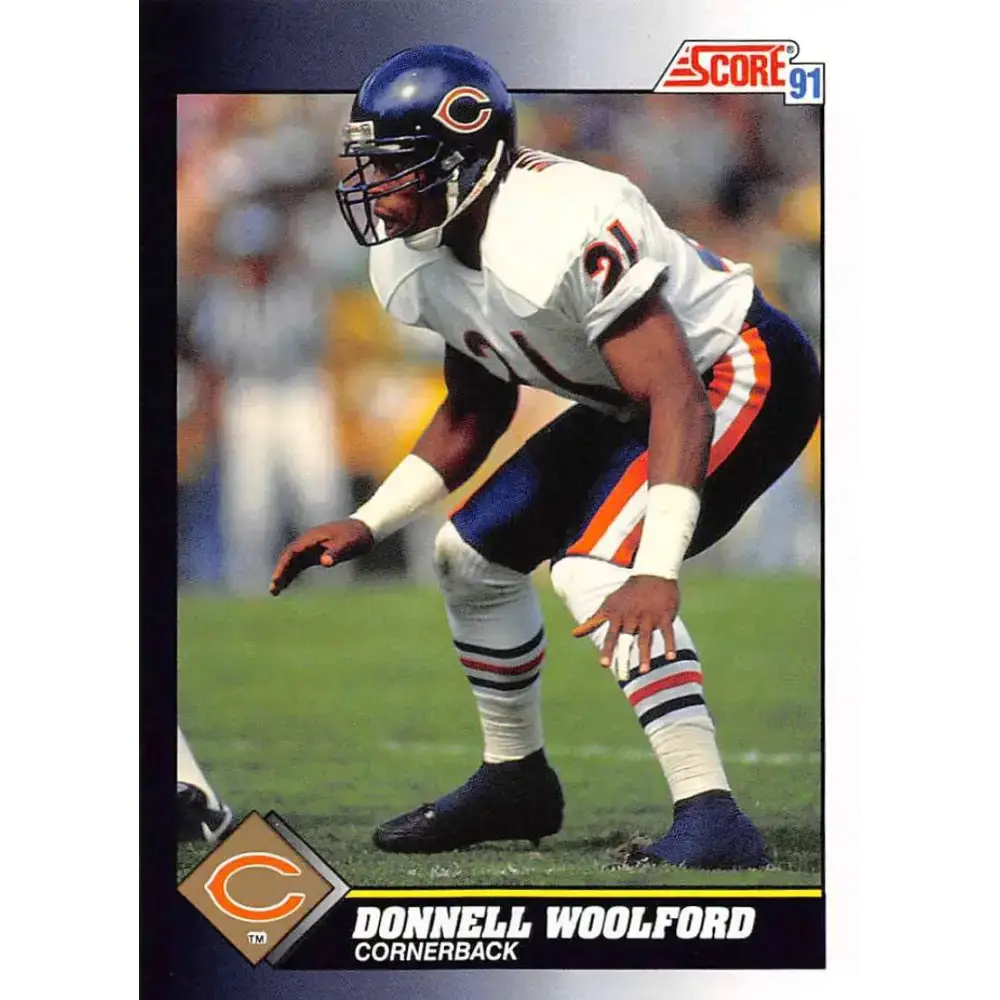 1991 Score #548 Donnell Woolford EX Excellent Chicago Bears Football Card - Football Card Single