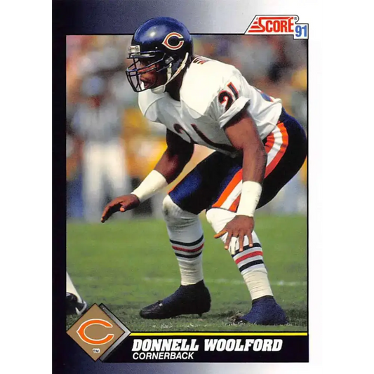 1991 Score #548 Donnell Woolford EX Excellent Chicago Bears Football Card