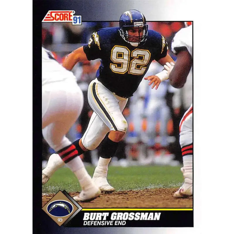 1991 Score #551 Burt Grossman EX Excellent San Diego Chargers Football Card - Football Card Single