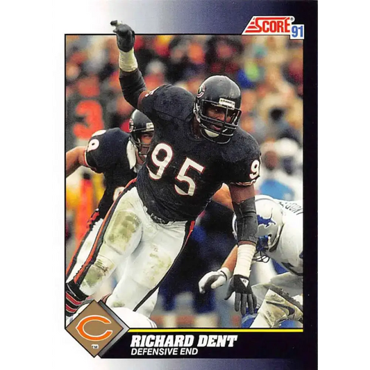 1991 Score #553 Richard Dent EX Excellent Chicago Bears Football Card - Football Card Single