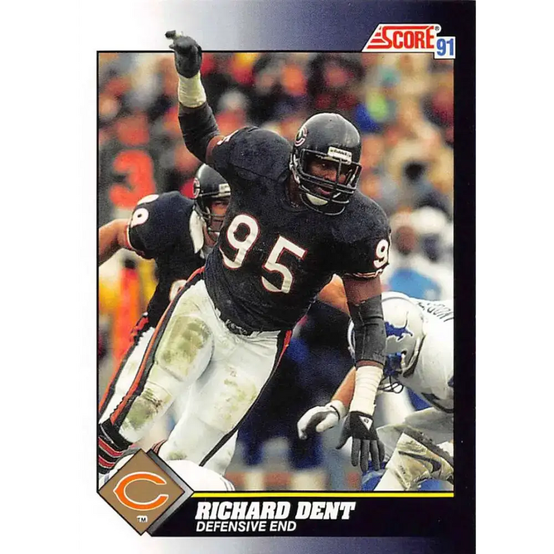 1991 Score #553 Richard Dent EX Excellent Chicago Bears Football Card - Football Card Single