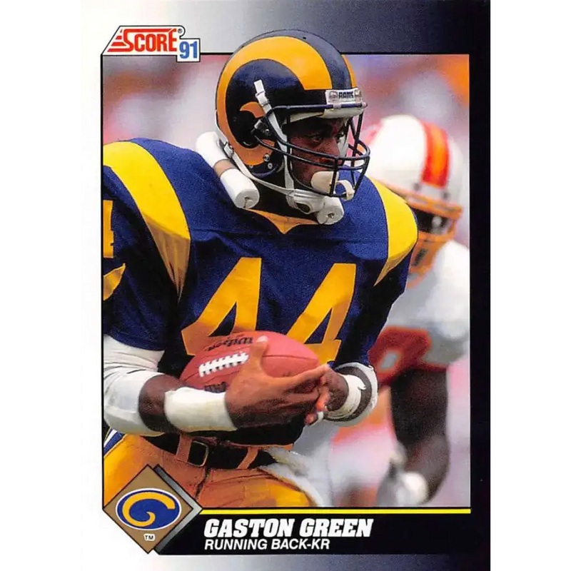 1991 Score #554 Gaston Green EX Excellent Los Angeles Rams Football Card - Football Card Single