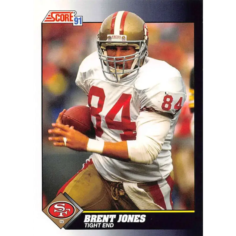 1991 Score #556 Brent Jones EX Excellent San Francisco 49ers Football Card - Football Card Single