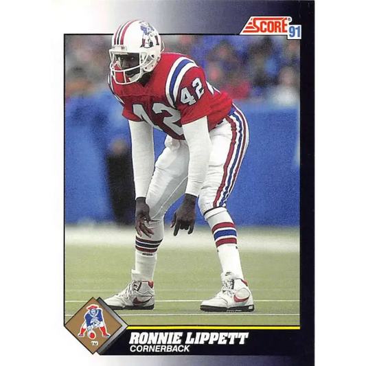 1991 Score #557 Ronnie Lippett EX Excellent New England Patriots Football Card - Football Card Single
