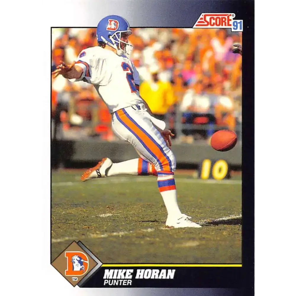 1991 Score #558 Mike Horan EX Excellent Denver Broncos Football Card - Football Card Single