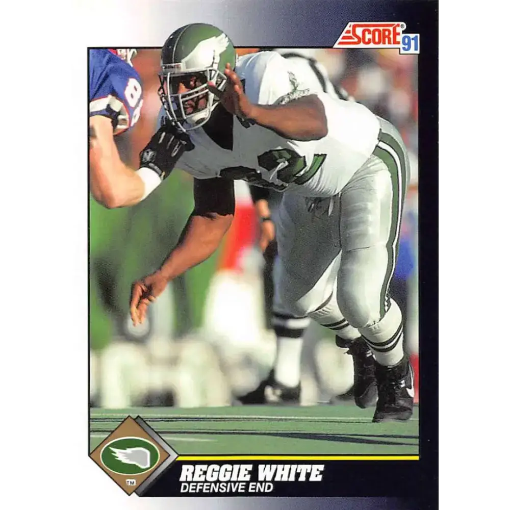 1991 Score #560 Reggie White EX Excellent Philadelphia Eagles Football Card - Football Card Single