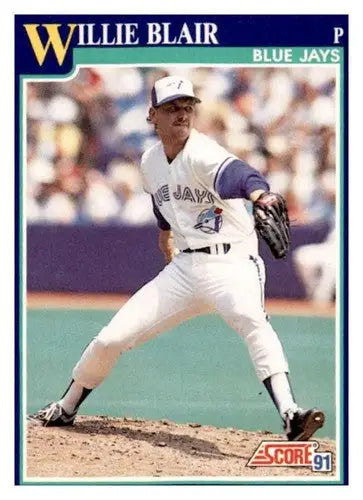1991 Score #57 Willie Blair EX/NM - Baseball Card Single