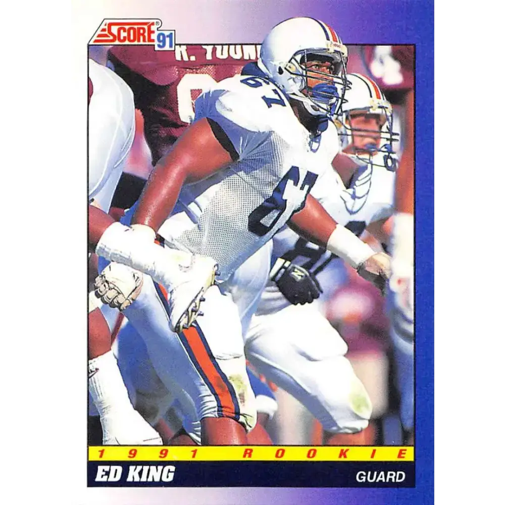 1991 Score #572 Ed King EX Excellent RC Rookie Auburn Tigers Football Card