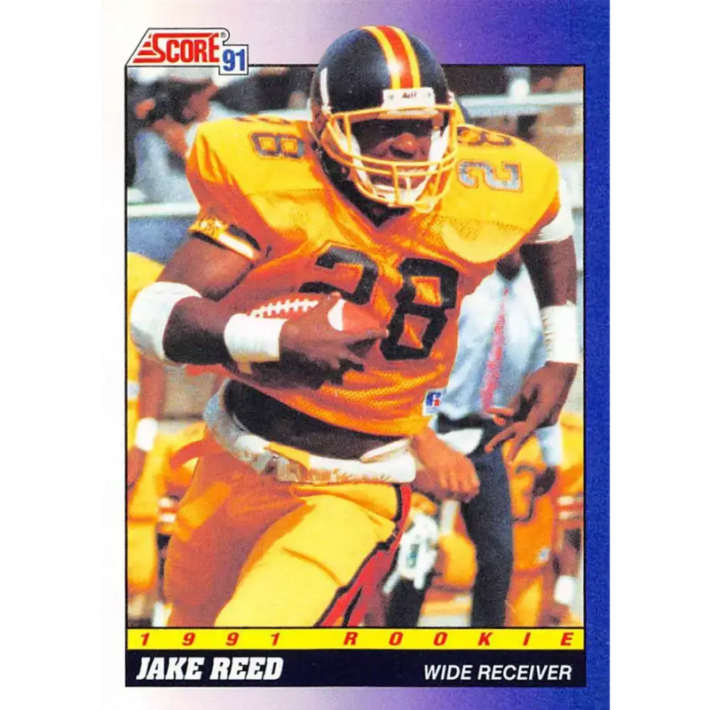 1991 Score #574 Jake Reed EX Excellent RC Rookie Grambling State Tigers Football Card - Football Card Single