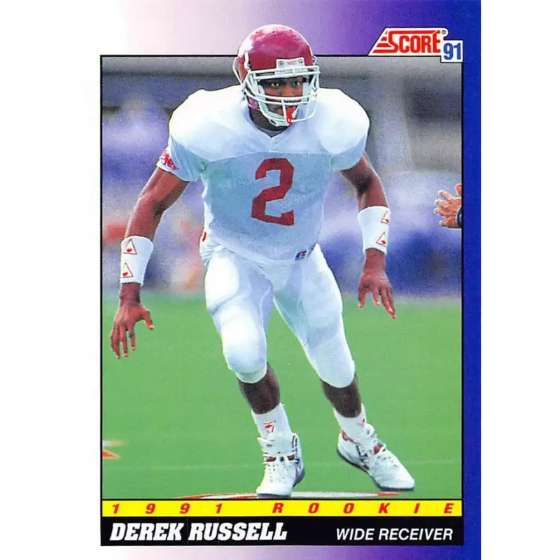 1991 Score #576 Derek Russell EX Excellent RC Rookie Alabama Crimson Tide Football Card - Football Card Single