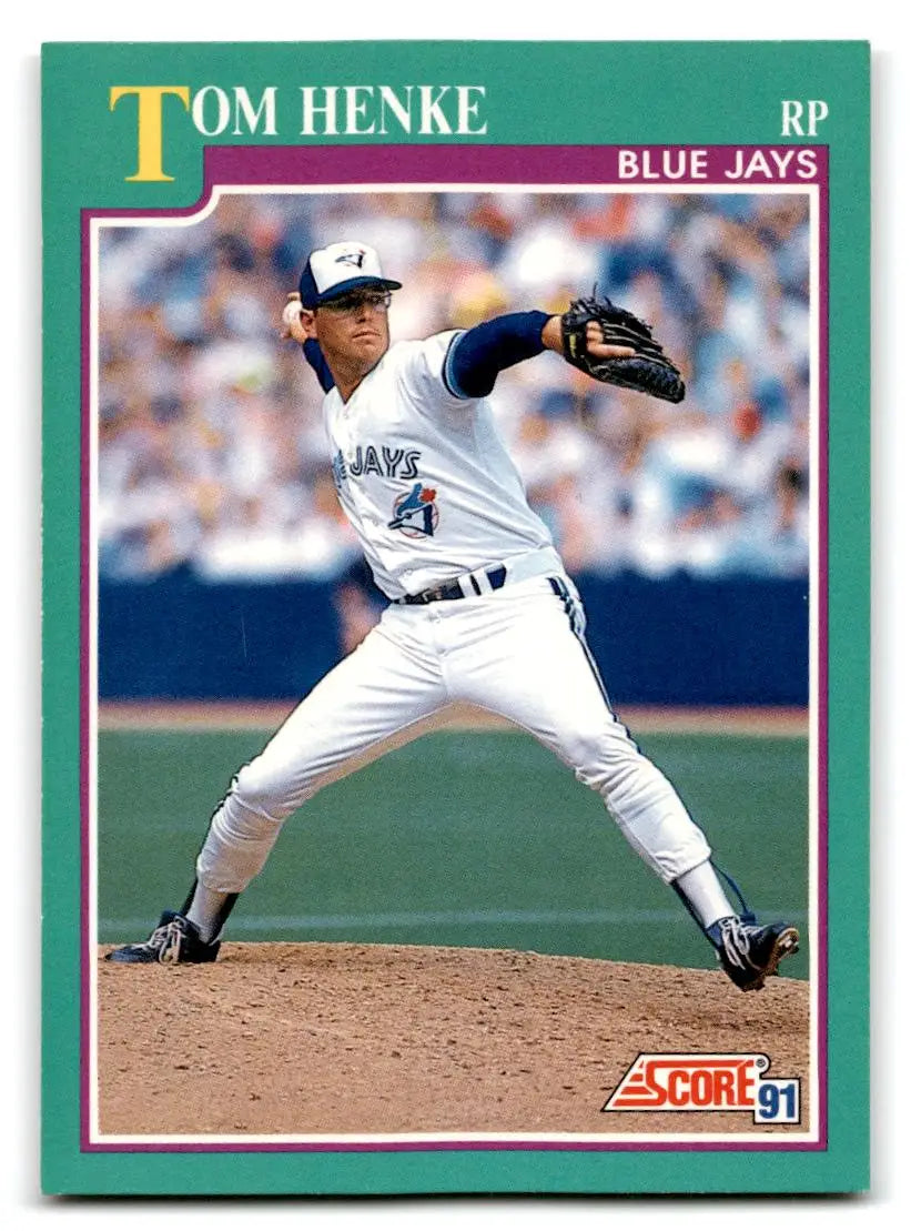 1991 Score #579 Tom Henke - Baseball Card Single