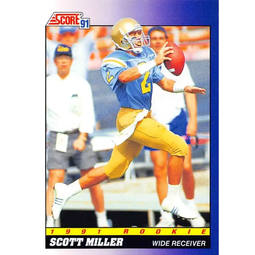 1991 Score #580 Scott Miller EX Excellent RC Rookie UCLA Bruins Football Card - Football Card Single