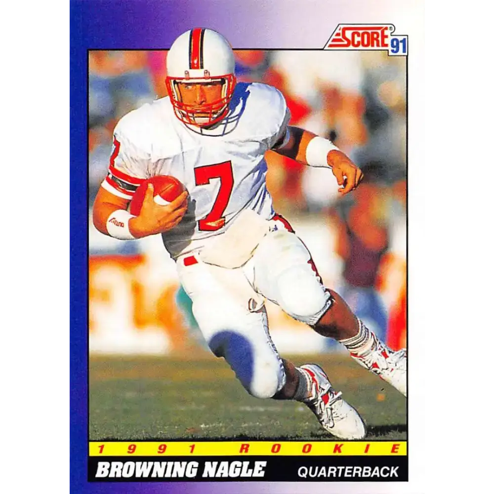 1991 Score #583 Browning Nagle EX Excellent RC Rookie Louisville Cardinals Football Card - Football Card Single