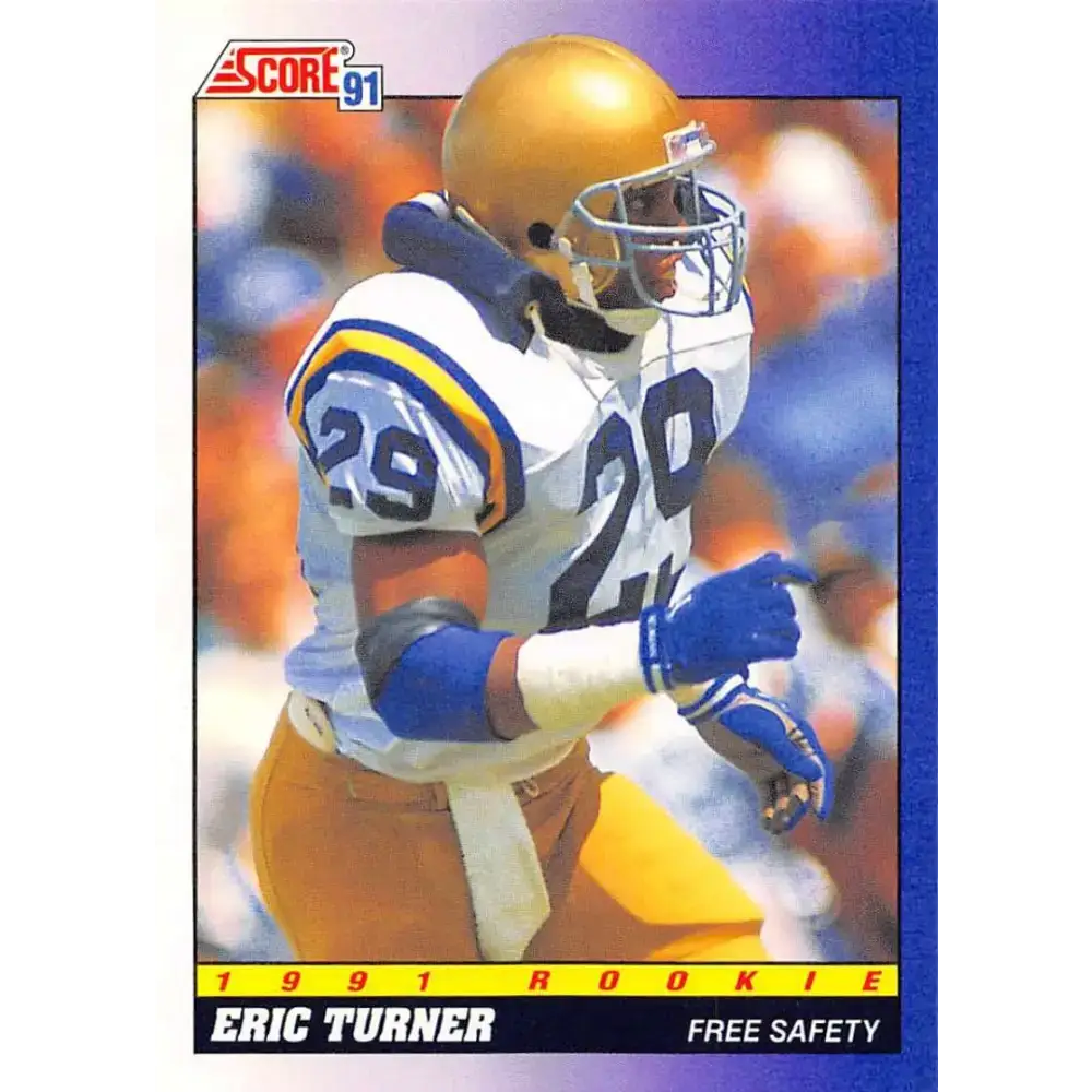1991 Score #584 Eric Turner EX Excellent RC Rookie UCLA Bruins Football Card - Football Card Single