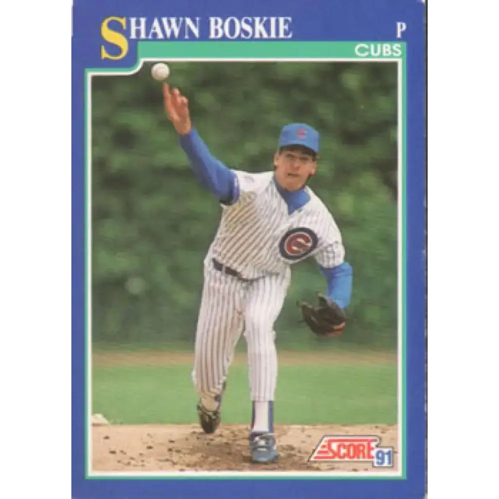 1991 Score #59 Shawn Boskie NM-MT Chicago Cubs Baseball Card - Baseball Card Single